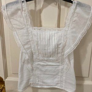 White Lace Abercrombie & Fitch Top XS (Never been worn)